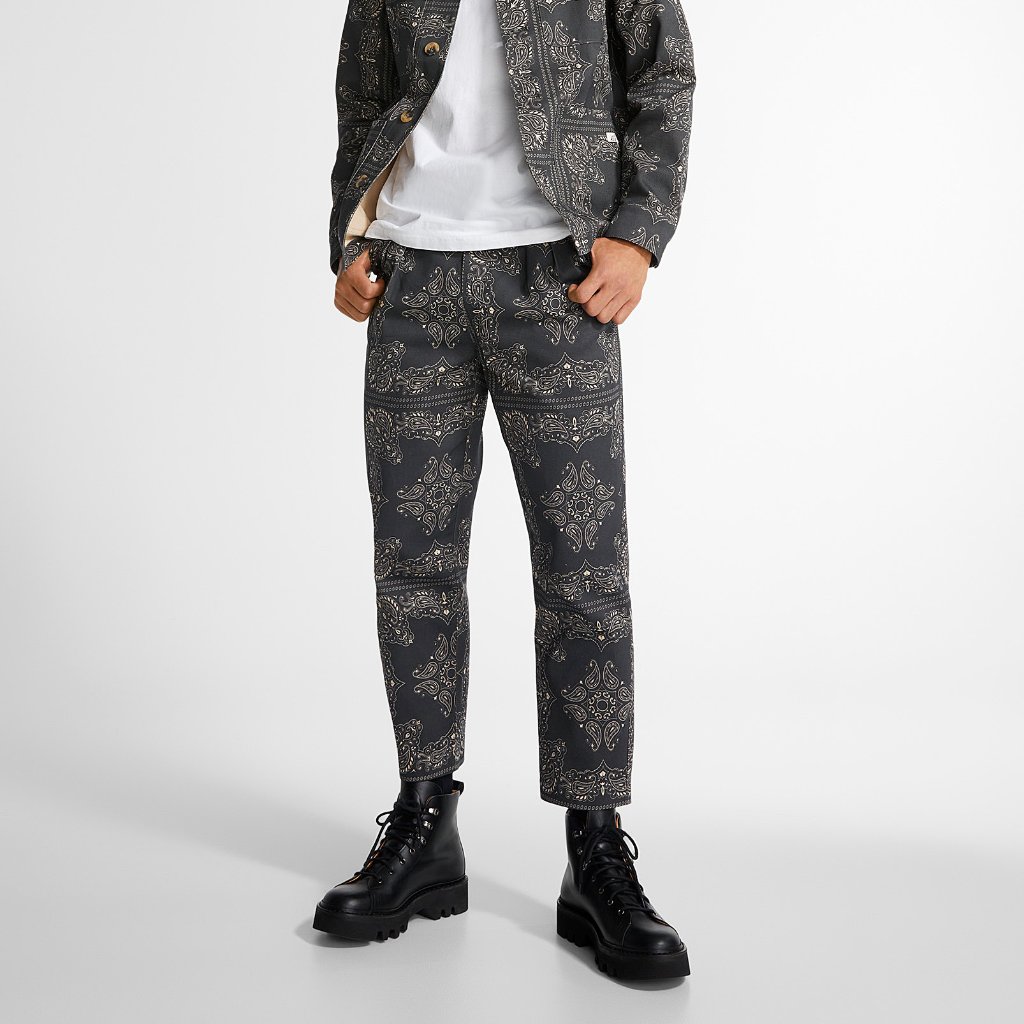 Bnwt Aw23 By The Oak Paisley Mosaic Pants 40